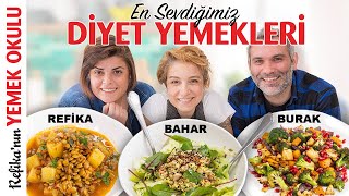 Bizi Zayıflatan Yemekleri Yaptık  En Sevdiğimiz 3 Diyet Tarifi  Salata Fırında Sebze Mercimek [upl. by Yesrej]