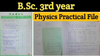 BSC 3rd Year Physics Practical File  Physics Practical File for BSC 3rd yearBSc 3rd year Practical [upl. by Gorges305]