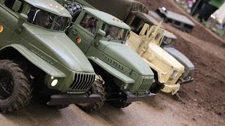 Modellbau Messe Erfurt 2017  Militärbereich M35 Reo 110 [upl. by Yrrak]