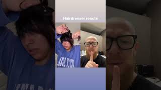 Hairdresser reacts to a DIY Fringe cutting [upl. by Dimitris]