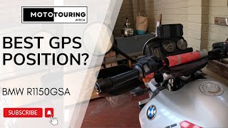 Perfect R1150GSA GPS Mounting Position [upl. by Burty]