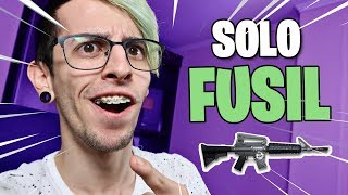 GANANDO SOLO CON FUSIL DE ASALTO   Fortnite Battle Royale [upl. by Nalyak]