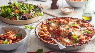 Quick Tortellini tomato sauce with melting Mozzarella [upl. by Vladamar]