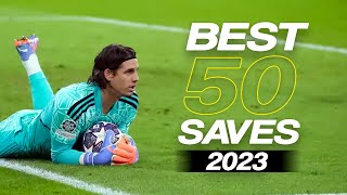 Best 50 Goalkeeper Saves 2023  HD 23 [upl. by Tenneb525]