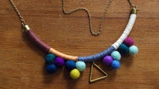 DIY 5 Statement Necklace  DIY Jewelry  DIY Tutorial [upl. by Zenas566]