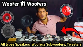 WOOFERS ही WOOFERS  All types speaker wooferSubwooferBlutooth Speaker  hometheaterspeaker [upl. by Einalam]