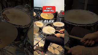 Easy Drum Fill Double Pedal Made Easy Beginner Drum Lesson drums [upl. by Kulda]