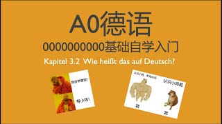 德语A0 德语零基础入门自学 Kapitel 32 Wie heißt das auf Deutsch [upl. by Esydnac896]