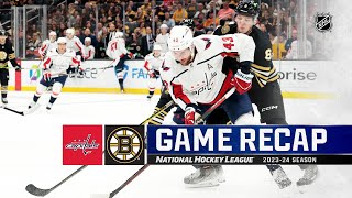 Capitals  Bruins 103  NHL Highlights 2023 [upl. by Castra317]