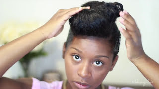 SheaMoisture Curling Gel Souffle Updo Tutorial [upl. by Colier485]