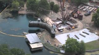 Aquarena Springs Submarine Removal  Shot 4 [upl. by Wolford]