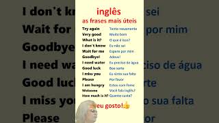 Inglês Aprenda frases mais úteis em inglês para principiantes [upl. by Peale]