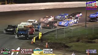 Volusia Speedway Park Florida Late Model Challenge Series Race 10 111018 [upl. by Aisena]