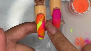 Mia Secrer Color Acrylics Review  How To Use Color Acrylic [upl. by Eirlav]