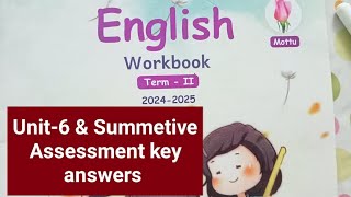 2nd std term2 English workbook unit6 amp Summative Assessment key answers202425 [upl. by Guttery]