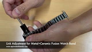 MetalCeramic Fusion Watch Bands Adjustment  Fusion Watch Bands Adjustment Tool for Apple Watch [upl. by Paula626]