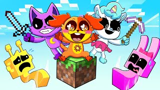 One Block Skyblock with SMILING CRITTERS and INCREDIBOX SPRUNKI in Minecraft  Cartumix Games [upl. by Innor]