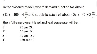 equilibrium wage rate in labour market equilibrium demand for labour and supply of labour [upl. by Aremat673]