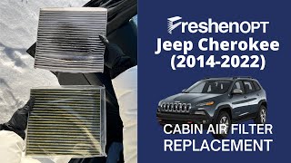 How to replace cabin air filter for Jeep Cherokee 20142022 [upl. by Demitria]