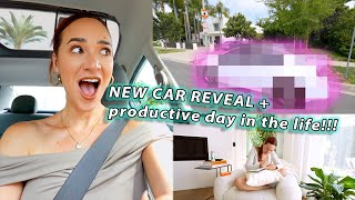 NEW CAR REVEAL  Productive Day in the Life Vlog [upl. by Doro]