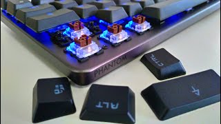 Tecware Phantom L  Low Profile RGB Mechanical Keyboard Brown Switch Unboxing and Testing [upl. by Lenuahs]