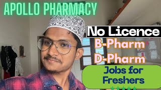 Apollo Pharmacy Jobs In KarnatakaDirect Requirement [upl. by Janerich]