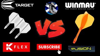 Winmau Fusion vs Target KFlex [upl. by Ahsyle42]