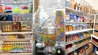 Fridge Restock Pantry Organizing and restocking Satisfying Tiktoks Compilation ASMR [upl. by Nevs]