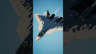 Sukhoi Su57 Sky Conqueror ☠🇷🇺shorts AceCombat TopGun pilot military dcs aviation russia ps [upl. by Starlene209]