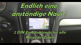 Doppel DIN Blende für Mercedes Citan [upl. by Trinidad]