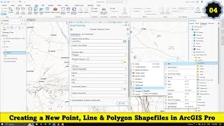 03 Creating a New Point Line amp Polygon Shapefiles in ArcGIS Pro [upl. by Ulrica]