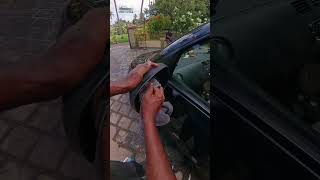 Car Window cleaing with window cleaner carcareessentials detailingdoneright carmaintenance [upl. by Aritak640]