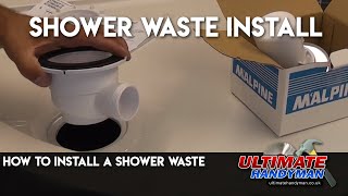 How to install a shower waste [upl. by Terrye]