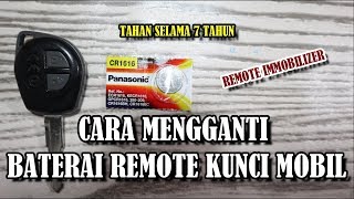 Cara Mengganti Baterai Remote Kunci Mobil  Remote Immobilizer Ertiga [upl. by Adoree939]