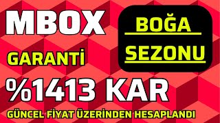 MBOX COÄ°N BOÄžA SEZONU EN GARANTÄ° KAR HEDEFÄ° NERESÄ° bitcoin boÄŸasezonu mbox mboxcoin altcoin [upl. by Mackie]