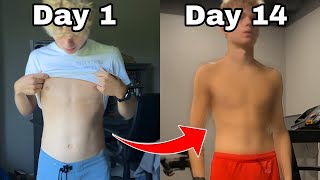 14 Day Ab Challenge  Insane Transformation At Home [upl. by Adnahsar95]