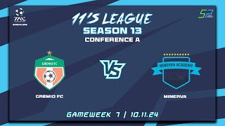 TAL BLR  11s  Season 13  Con A  Game Week 7  Gremio FC vs Minerva FC 101124 [upl. by Kirchner]