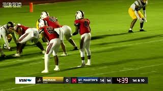 Harlem Berry scores 4 touchdowns in St Martins 428 win [upl. by Richman]