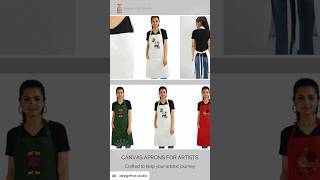 Canvas Aprons for Artists  crafted to help in your art journey  designed by an artist [upl. by Ardnosal856]