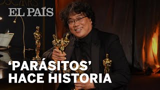 OSCARS 2020 PARÁSITOS GANA el OSCAR a MEJOR PELÍCULA [upl. by Rodnas]