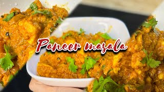 Easy Paneer masala  paneer recipe  dhaba style  food recipe [upl. by Dee737]