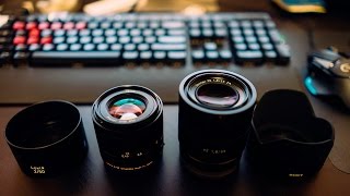 Battle of Bokeh Zeiss Loxia 502 vs Sony Zeiss FE55 18 [upl. by Halueb]