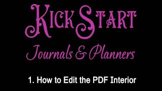 1 How to edit the PDF Planner [upl. by Eniamaj]