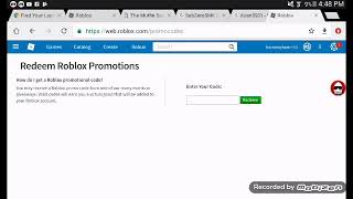 Roblox 2018 promocodes Link in desc [upl. by Tiffanle433]