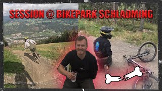 SCHLÜSSELBEIN GEBROCHEN I Session Bikepark Schladming [upl. by Ylrebmic752]