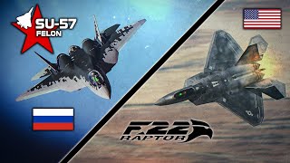 F22 Raptor Vs Su57 Felon  Boss Fight  Dogfight  Digital Combat Simulator  DCS [upl. by Orfinger]