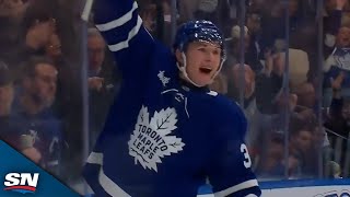 Maple Leafs Fraser Minten Wires Home First Career Goal [upl. by Atlanta]