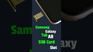 How to Insert SIM Card in Samsung Galaxy Tab A8 Tablet  techtips galaxytaba8 [upl. by Herrera290]