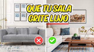 SALAS MODERNAS  lo que SI y lo que NO DEBES HACER EN TU SALA [upl. by Araek]