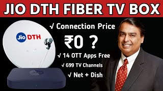 Jio 4K Fiber Set Top Box Unboxing Price OTT Apps TV Channel Info [upl. by Dray]